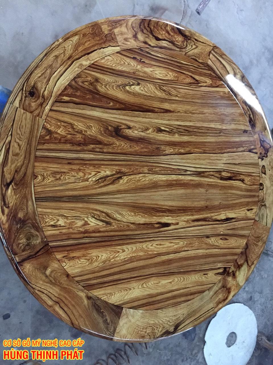 Mẫu bàn ăn Mặt Tròn gỗ Cẩm Lai